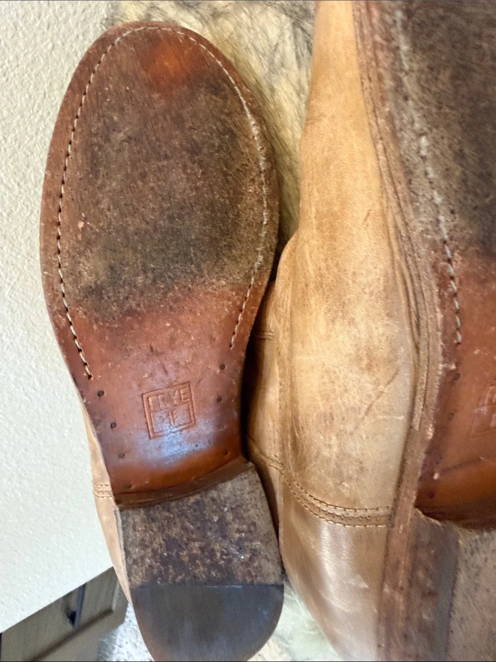 Frye Brown Leather Tall Boots